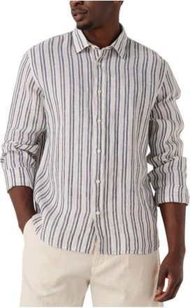 Selected Casual Wit Overhemd - Heren - Casual Overhemden - Blauw - 2XL - Katoen - Overhemden