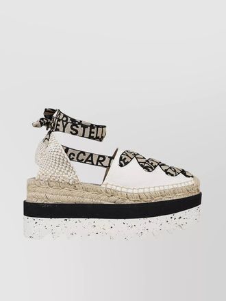 Stella McCartney canvas gaia platform espadrilles