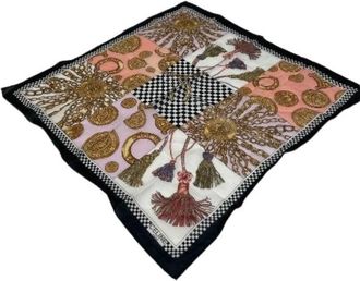Celine Pre-owned Scarves, female, Multicolor, Size: ONE SIZE Pre-owned Vintage Scarf