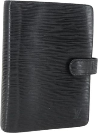 Louis Vuitton Pre-owned Day Planner Cover - Dames - Vintage Accessoires - Zwart - ONE Size - Leer - Vintage