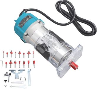 OEM Fresadora El&eacute;ctrica Compacta Con Cable Para Cortar Madera, Ideal Para Trabajos De Carpinter&iacute;a, Ue 220v