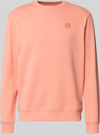 Scotch & Soda Sweatshirt mit Label-Detail in Apricot, Größe XXL