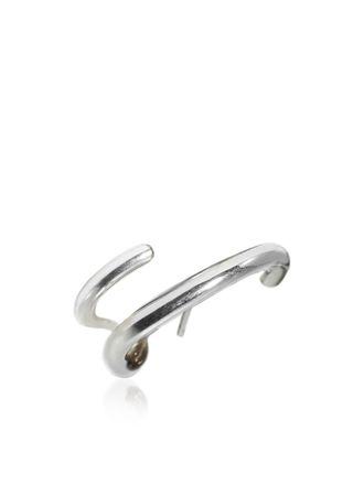 Katkim 18kt white gold Mono left ear cuff - Silver