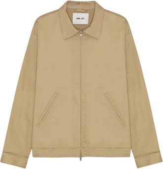 Nn.07 Petrus Zip Up Jacket - Heren - Bomber jackets - Beige - M - Jassen