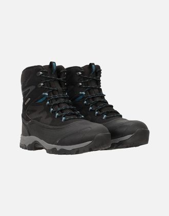 Mountain Warehouse Mens Mountain Warehouse Mens Ultra Piste Basher Waterproof Snow Boots - Black - Size: 10