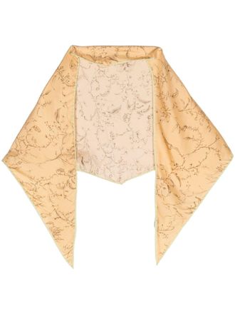 Fabiana Filippi Foulard con stampa grafica - Giallo