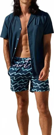 MAVRANS 90S Wave Weekend Shirt In Green