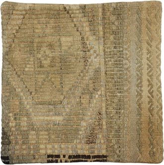 Pasargad Home Vintage Turkish Kilim Wool Pillow Case