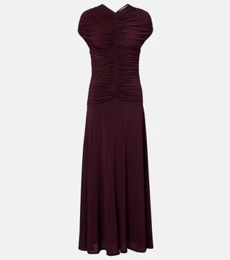 Tove Avita ruched jersey maxi dress