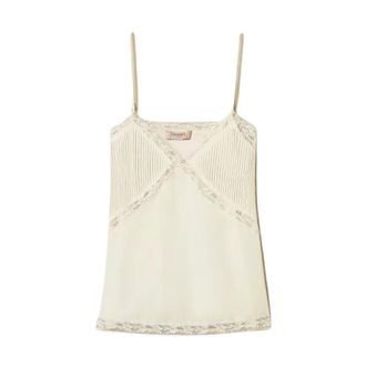 Twinset Tops, Dames, Wit, XL, Polyester, Twin-set Top