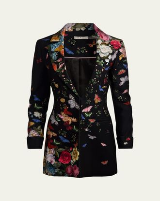 Alice & Olivia Mya Longline Blazer