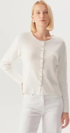 Exquise Skye Classic Cardigan in Ecru at Nordstrom, Size Medium