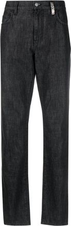 Moschino dark-wash slim-fit jeans - men - Cotton - 56 - Black