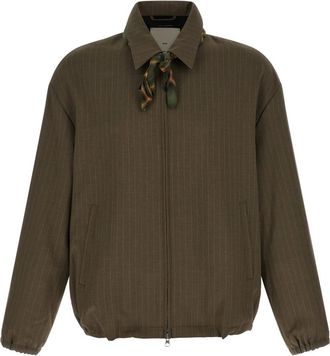 Song for the Mute Slim Coach Jacket - Heren - Zomerjassen - Bruin - L - Leer - Jassen