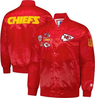 Starter Mens Starter Red Kansas City Chiefs Exclusive Satin Full-Snap Varsity Jacket at Nordstrom, Size X-Large