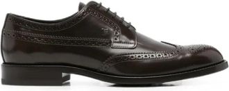 Tod's Business Schoenen - Heren - Nette schoenen - Bruin - 40 1/2 EU - Schoenen