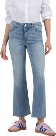 Kut from the Kloth Kelsey High Rise Fab Ab Ankle Flare Jeans In Honest