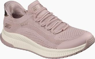 Skechers Womens BOBS Sport Squad 4 Dire Step Womens Trainers - Pink - Size: 7