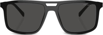 Prada Prada PR A22S square frame sunglasses - unisex - Acetate - One Size - Black