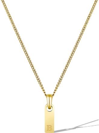 Vincero Mens Initial Pendant Necklace in Gold - B at Nordstrom