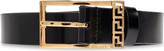 Versace Leren riem - Heren - Riemen - Zwart - 90 CM - Leer - Accessoires