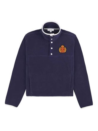 Sporty & Rich Sweater met logopatch - Blauw