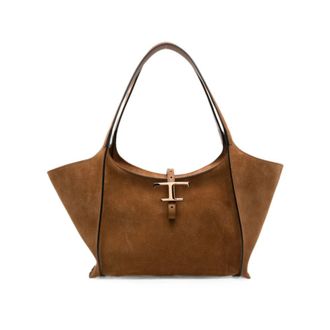 Tod's T Timeless Tote - female - Tods - Shopping Bags - Brown - ONE SIZE - Bags
