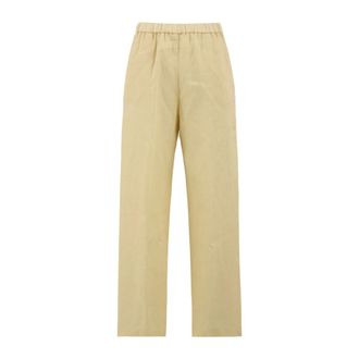 Aspesi Wide Trousers, female, Beige, Size: 2XS Aspesi Trousers Natural