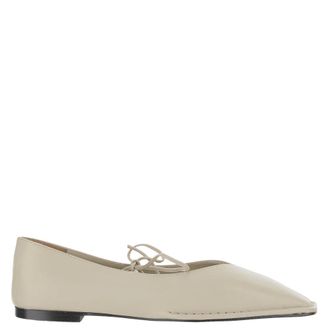 Alohas Ballerina Shoes, female, Beige, 3 UK, Sway Leather Ballerina Flats