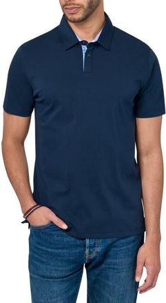 Brooklyn Brigade Slim Fit Solid Short Sleeve Polo in Navy at Nordstrom, Size Xx-Large