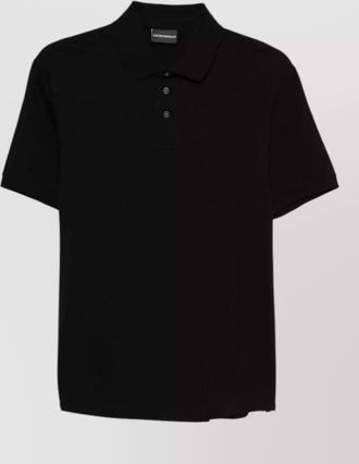 Emporio Armani cotton short-sleeve polo shirt