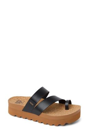 Reef Vista Laya Platform Sandal in Black at Nordstrom, Size 7.5