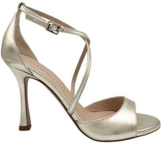 Roberto Festa Milano Platina Leren Sandaal - Dames - Sandalen met hakken - Geel - 35 EU - Leer - Schoenen