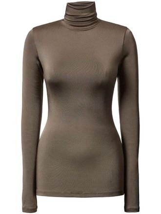 Tove turtleneck top - women - Viscose/Elastane - 40 - Brown