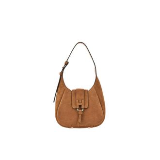 Hogan Tassen, Dames, Bruin, ONE Size, Leer, Trend Mini Hobo Tas