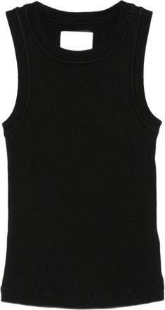 Citizens Of Humanity Isabel Rib Tank - Dames - Tops zonder mouwen - Zwart - M - Katoen - Tops