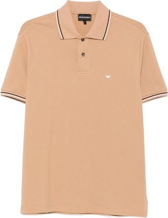 Emporio Armani Logo-embroidered Tipped Polo Shirt
