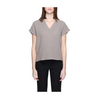 Jacqueline de Yong Jacqueline de Yong, Dames, Blouses & Shirts, Grijs, Maat: L Katoen