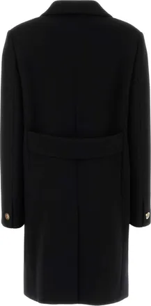 Gucci Womens Wool Coat Black