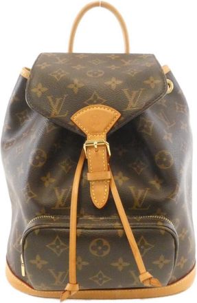 Louis Vuitton Marron Coated Canvas Backpack (Pre-Owned)