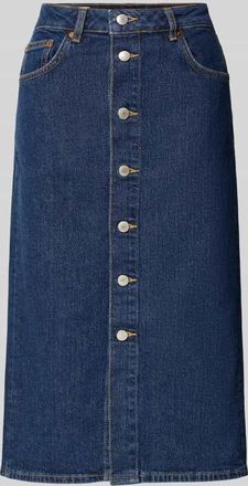 GANT Jeansrock mit Knopfleiste in Marine, Größe 34