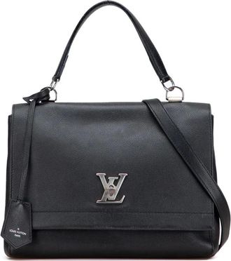 Louis Vuitton Pre-owned Handbags, female, Black, Size: ONE SIZE Pre-owned Convertible Leather Bag