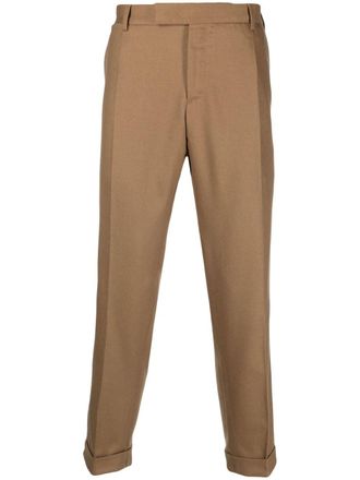 Pantaloni Torino cropped tailored trousers - Neutrals