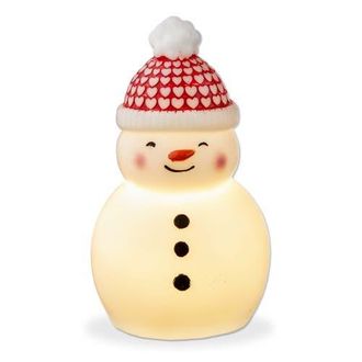 Tag Snowman LED Decorative Figurine Christmas Candle Indoor Use in White at Nordstrom