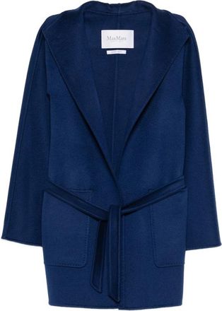 Max Mara Hooded Belted Coat