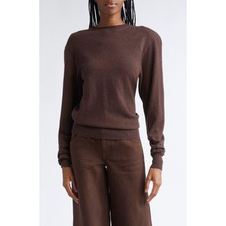 Stella McCartney Cashmere & Virgin Wool Sweater in Chocolate Brown at Nordstrom, Size X-Large