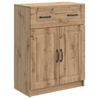 vidaXL Aparador Roble Artisan 66 X 34,5 X 87 Cm Madera De Ingenier&iacute;a Vidaxl
