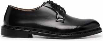 Doucal's Zwarte Derby Schoenen - Heren - Nette schoenen - Zwart - 44 EU - Leer - Schoenen