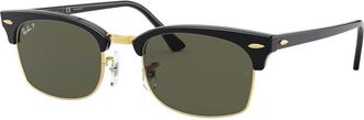 Ray-Ban RB3916 Clubmaster Square Polarized 130358 Mens Sunglasses Black Size 52