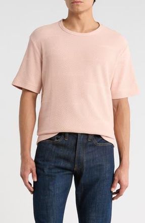 Karl Lagerfeld Jacquard Textured T-Shirt in Rose at Nordstrom Rack, Size Xx-Large
